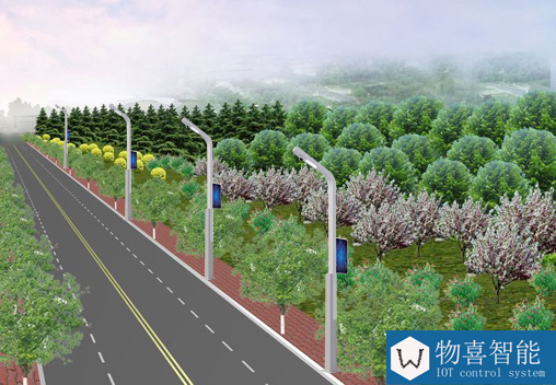 物喜智慧路燈桿