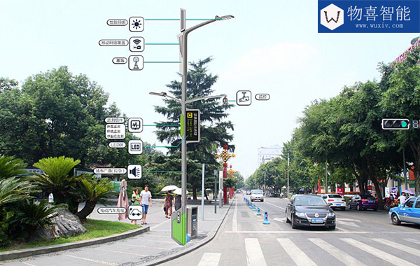 物喜智慧路燈桿